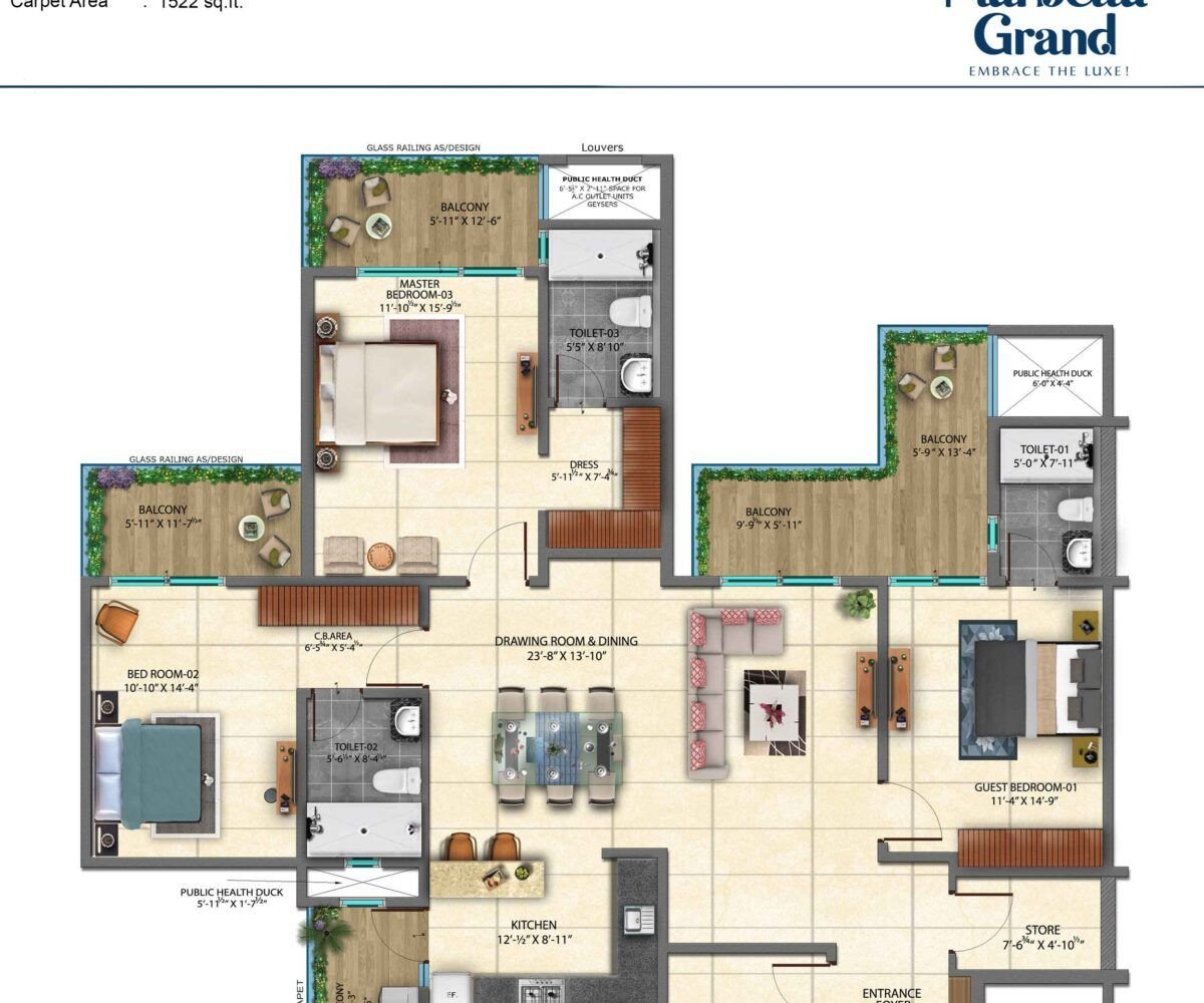 Marbella Grand 3-BHK-Single