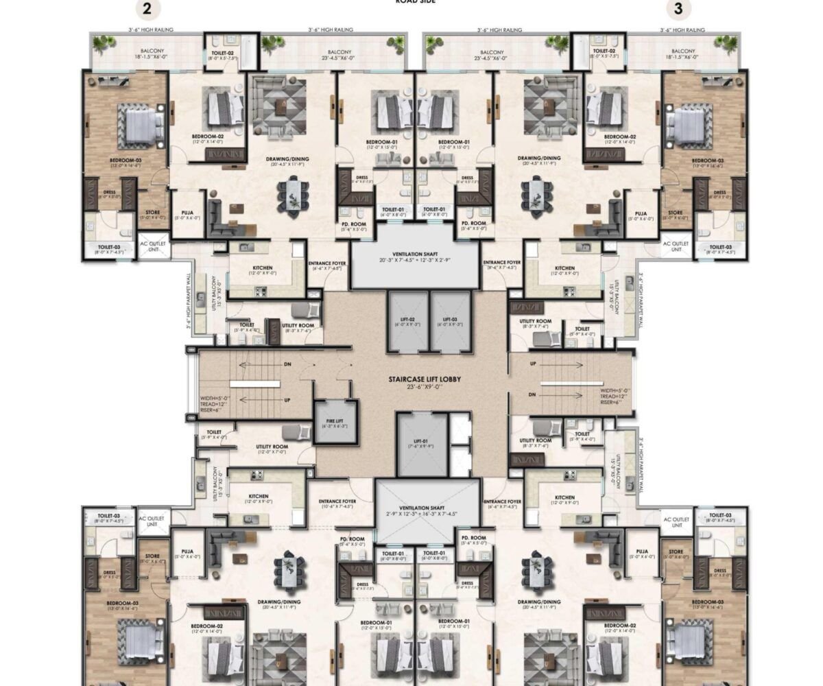 Noble Callista 3+1 BHK Iconic Tower Quad-Core