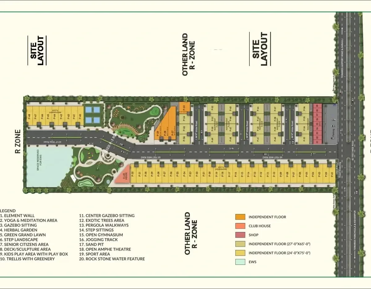 Motia'z Harmony Greens Site Plan